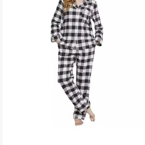 Lands' End Women's Flannel Pajama Set 2-Piece Small